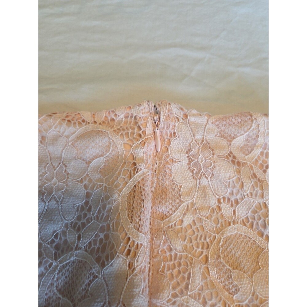 VENUS Womens Pink Crochet Lace Boho Sleeveless Dress Size 6 - Picture 4 of 5